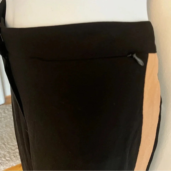 Eileen Fisher Womens 100% Silk Side Stripe Casual Wide Leg Pants black, size 4 - Picture 6 of 16